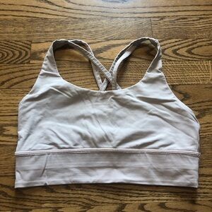 Lululemon Energy Bra Long Line Light Pink